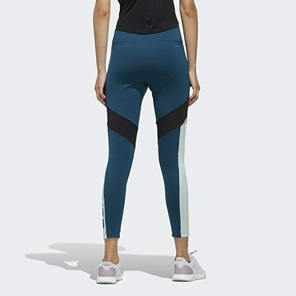 ADIDAS Women Designed 2 Move Colorblock Regular Rise 7/8 Tight - Picture 2 of 8